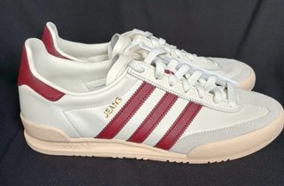 Zapatillas Adidas Jeans Blancas y Rojas