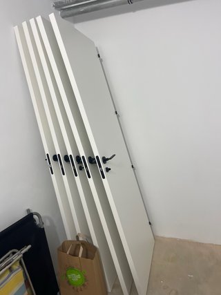 Puertas blancas con apliques negros (5 unidades)