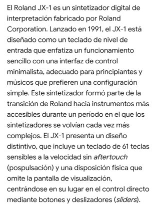 Roland JX-1 Sintetizador