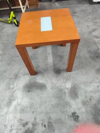Mesa de centro madera y cristal