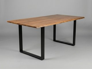 Mesa Comedor Madera Maciza Estilo Industrial