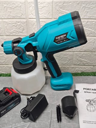 Pistola Pintura Inalámbrica 18V + 2 Baterías
