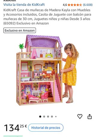 Casa de muñecas KidKraft de madera + 6 muñecas