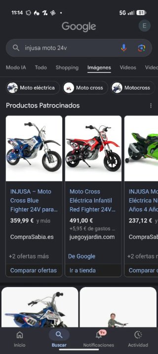 Moto eléctrica Injusa 24v infantil