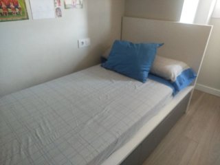 Cama Ikea Malm 90x200 Blanca/gris + somier+cajones