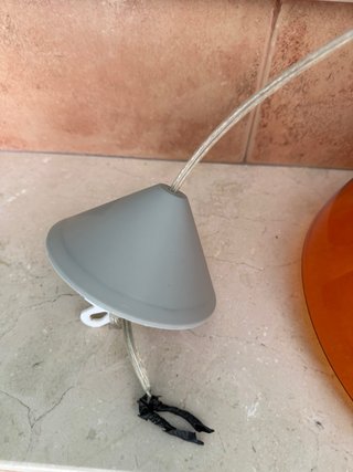 Lampada a Sospensione Vintage Retrò Arancione Grigio