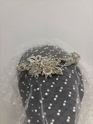 Tiara de Novia Brillante Plata