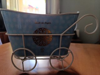 Carrito decorativo para jardinera o jabonera