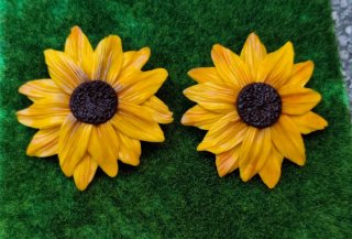 Pendientes Flor Girasol