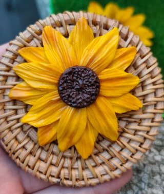 Pendientes Flor Girasol