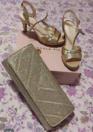 Sandalias Piccola Piu Talla 37 y Bolso
