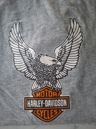 T-shirt Harley-Davidson XL Aquila Grigia