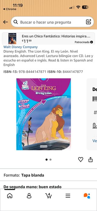 Disney English. The Lion King. El rey León. Niv...