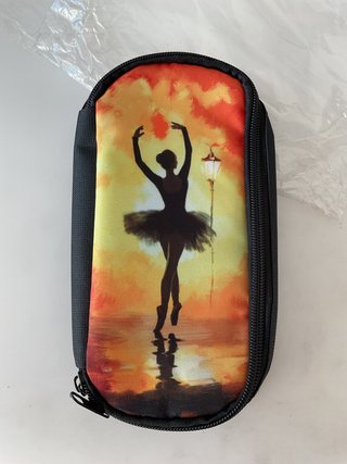 Estuche bailarina naranja nuevo