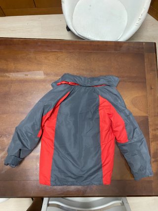 Chaqueta Up niño gris y roja