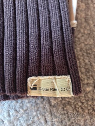 Jersey G-Star RAW cuello alto marrón