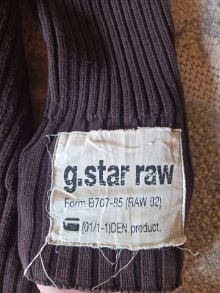 Jersey G-Star RAW cuello alto marrón