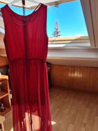 Vestido coral juvenil