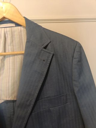 Americana Hackett Azul con rayas