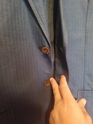 Americana Hackett Azul con rayas