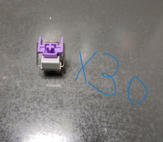 Pack 30 Switches Ópticos Razer Purple