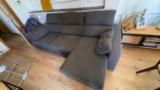Sofá chaiselongue Vimle 2,66m con manchas