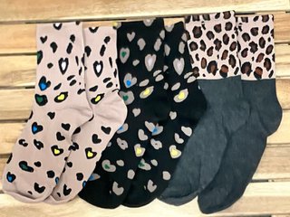 Pack 3 pares calcetines mujer estampados S