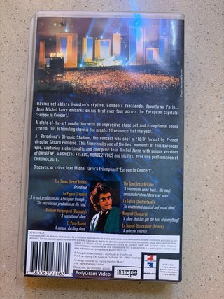 VHS Jean Michel Jarre - Europe In Concert