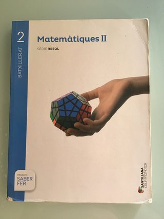 Matemàtiques II, 2 Batxillerat