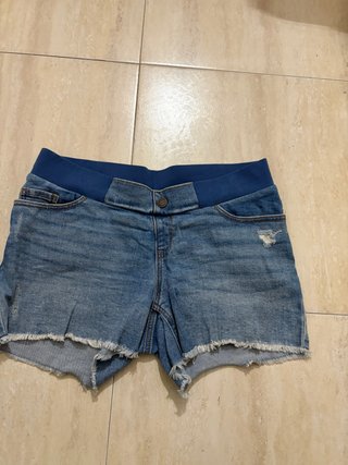 Pantalón corto premamá vaquero