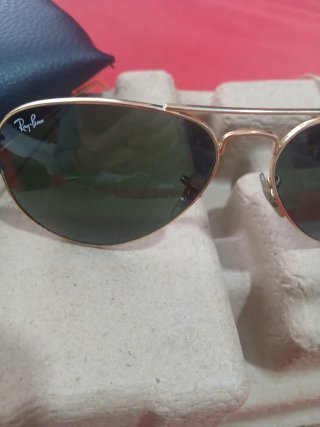 Gafas de Sol Ray-Ban Aviator Doradas Marrones