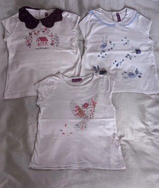 Lote 7 camisetas 5-6 años