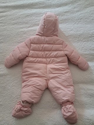 Abrigo/Buzo rosa bebé
