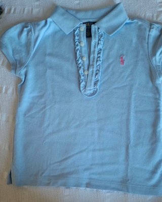 Polo niña Ralph Lauren azul