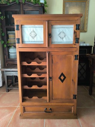 Alacena Botellero Mueble cocina Madera Restaurado