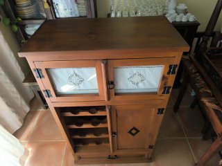 Alacena Botellero Mueble cocina Madera Restaurado