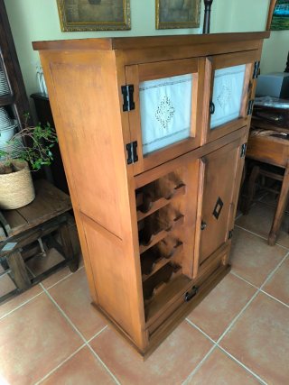 Alacena Botellero Mueble cocina Madera Restaurado