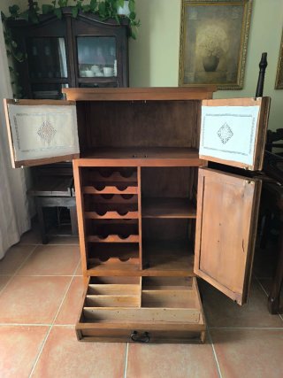 Alacena Botellero Mueble cocina Madera Restaurado