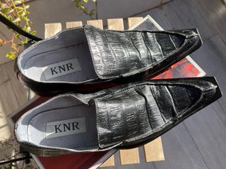 Zapatos KNR Piel Hombre Talla 43 Negro