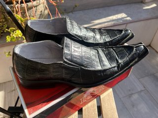 Zapatos KNR Piel Hombre Talla 43 Negro