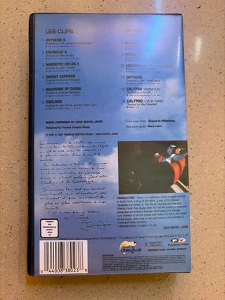 VHS Jean Michel Jarre - Images
