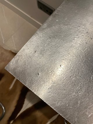 Mesita de noche metal y madera