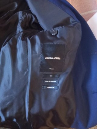 Traje juvenil Jack & Jones azul. Super Slim.