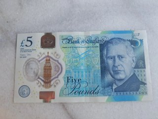 Billete 5 Libras Carlos III