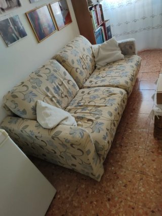 Divano letto matrimoniale tessuto