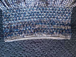 Falda Liberatta cuadros azul y blanco