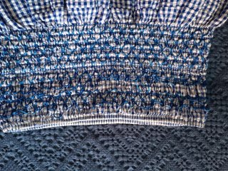 Falda Liberatta cuadros azul y blanco