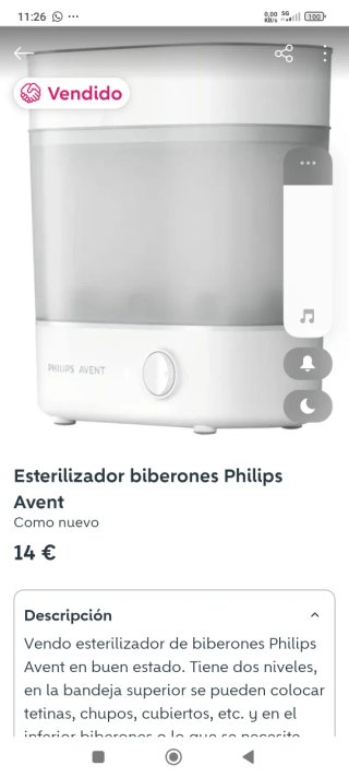 Esterilizador Philips Avent