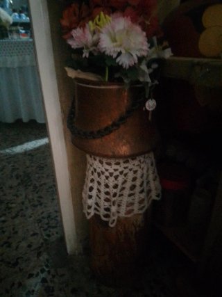 Conjunto Calderos Cobre con Cadenas