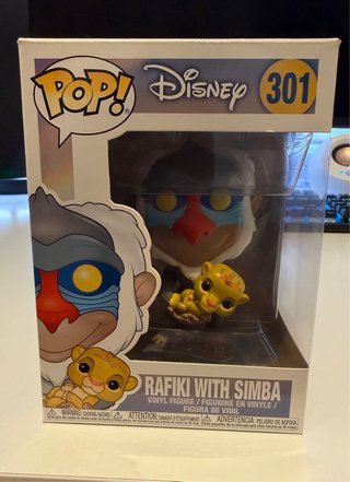 Funko Pop Rafiki con Simba #301 El Rey León